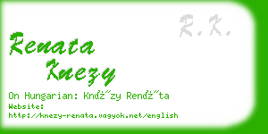 renata knezy business card